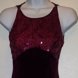 Ladies velvet dress